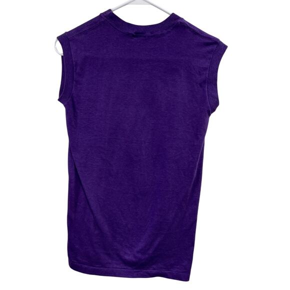 Vintage 80s Single Stitch Baby Tee Being Good Gets You Stuff Tiger Shirt Size XS - Picture 2 of 3